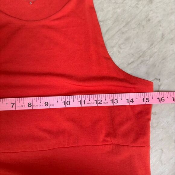 Athleta Santorini Thera Casual Beach Vacation Dress Orange Sleeveless Size S - Picture 6 of 8